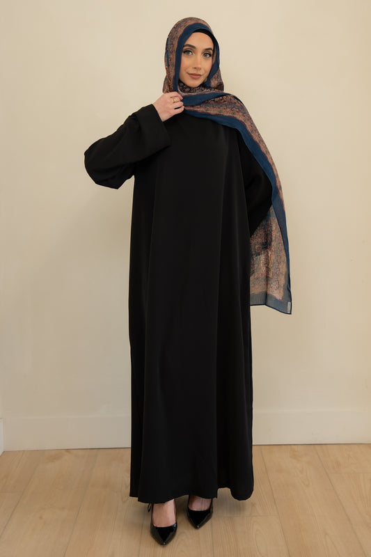 Black Long Sleeve Slip