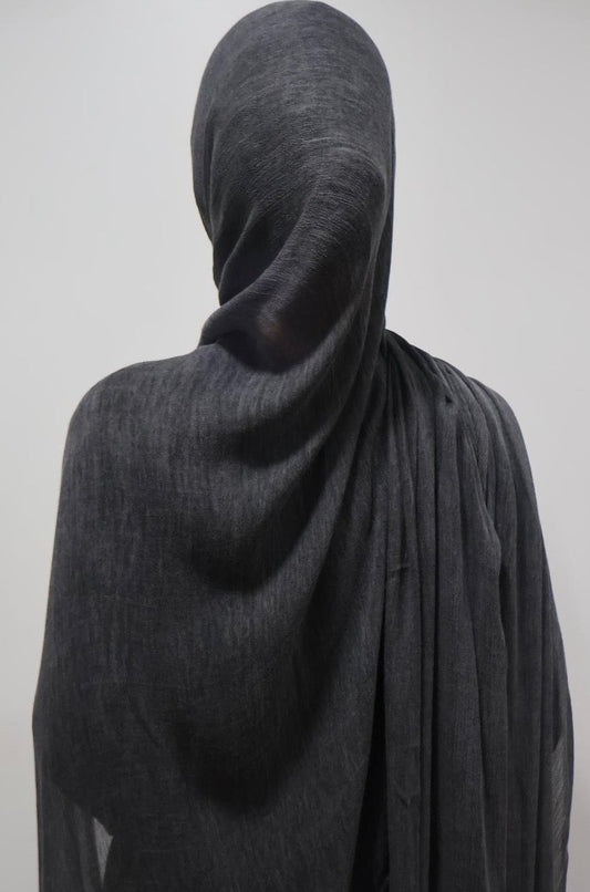 Charcoal Crinkle Modal