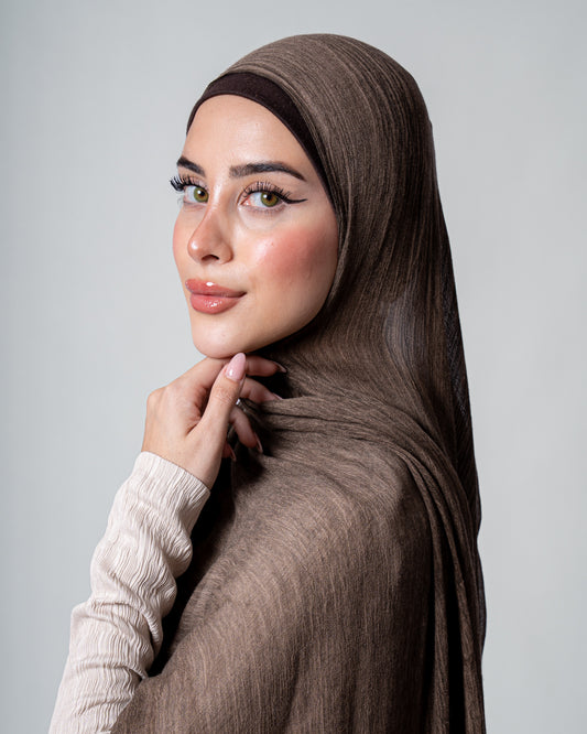 Earth Brown Crinkle Modal