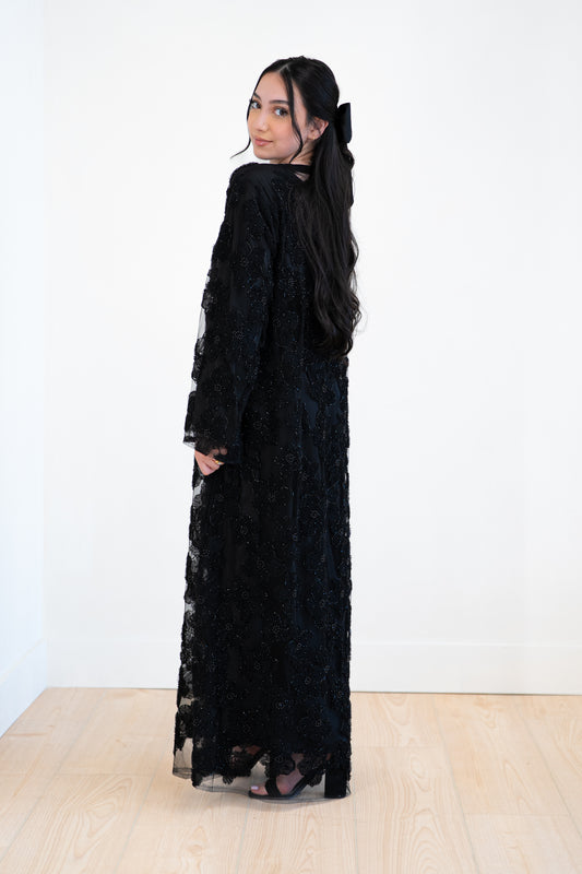 Pearled Petal in Black