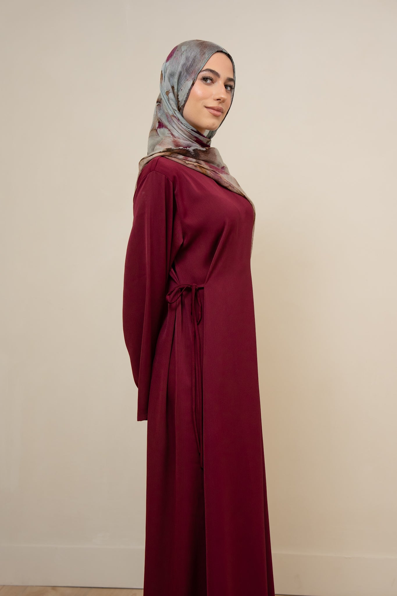 Side Ties Maroon