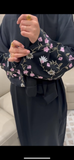 Embroidered abaya