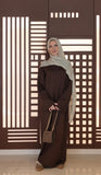 Razan-Buttery Brown Soft Abaya