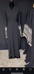 Keffiyeh Crepe Abaya