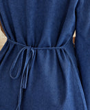 Nora Lightweight Dark Denim Set