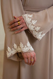 Sophia Beaded Abaya- Liliac