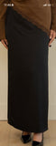 Suha Satin Skirt - Black