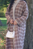 Plaid Lightweight Overcoat
