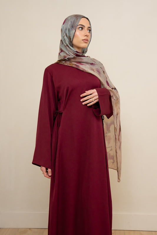 Side Ties Maroon