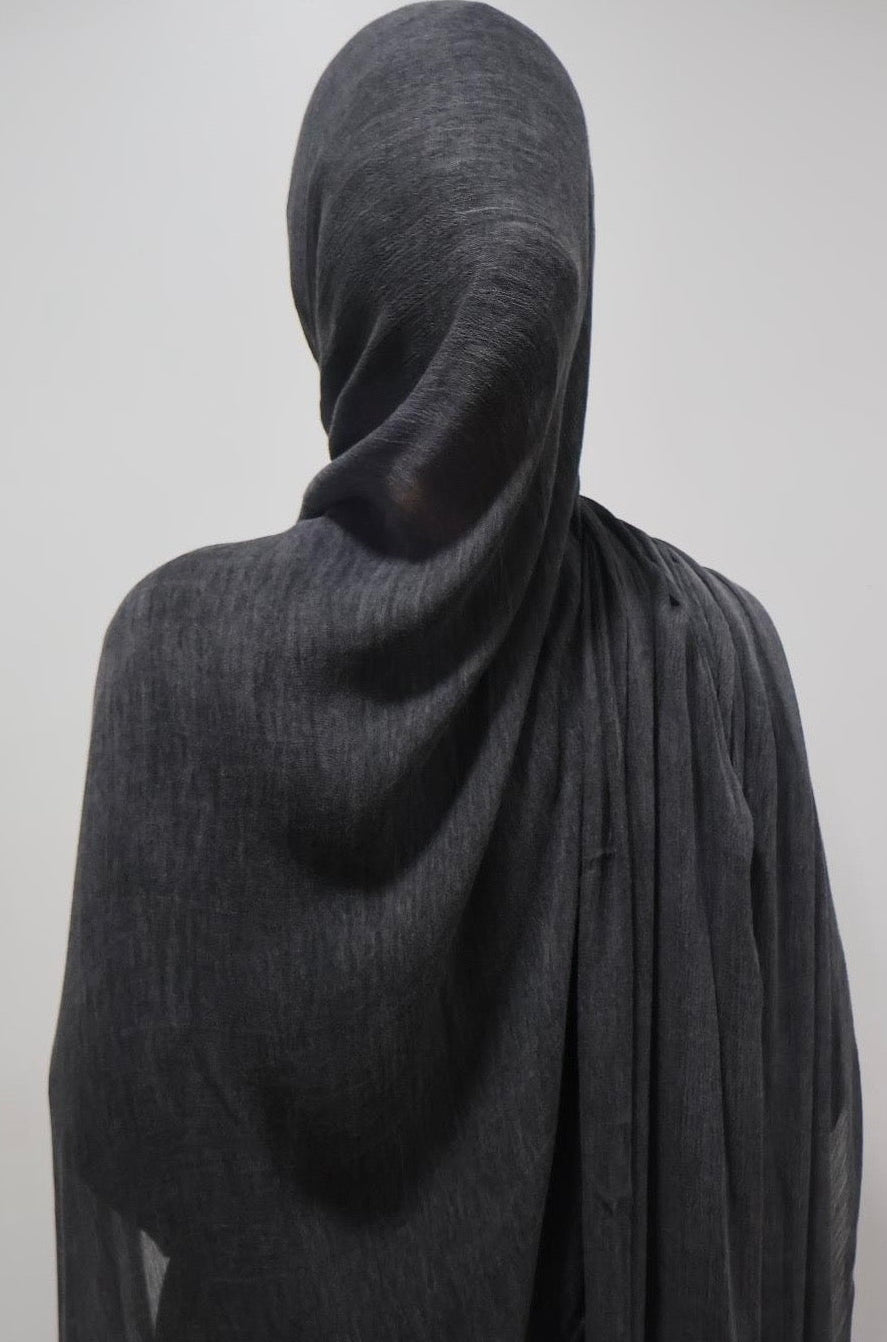 Charcoal Crinkle Modal