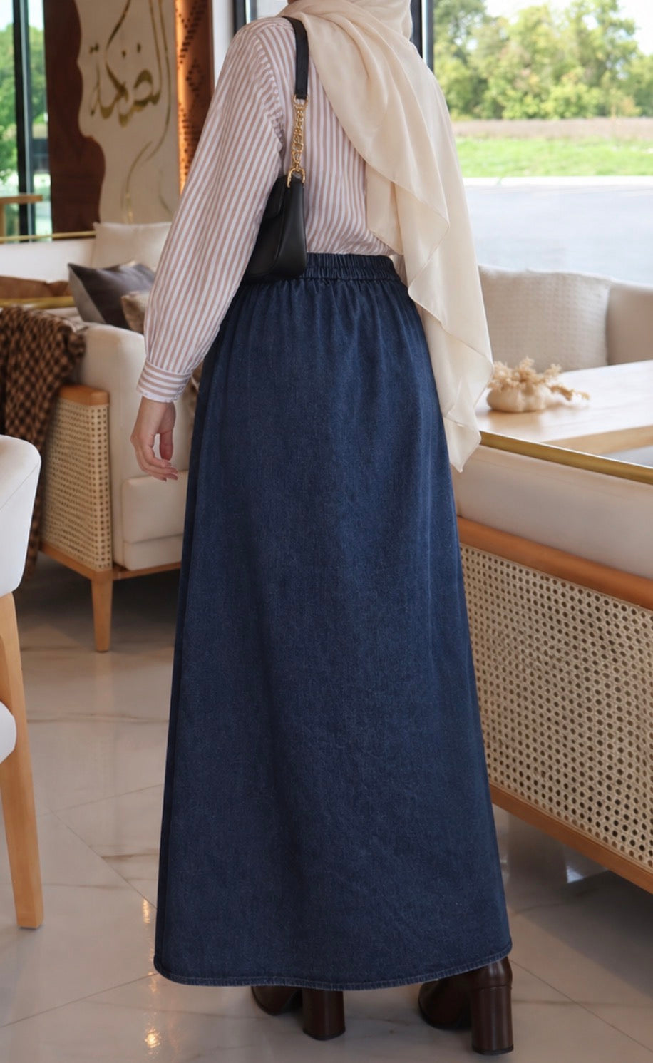 Nora Lightweight Dark Denim Set