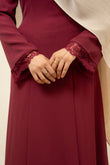 Sahar Dress-Maroon