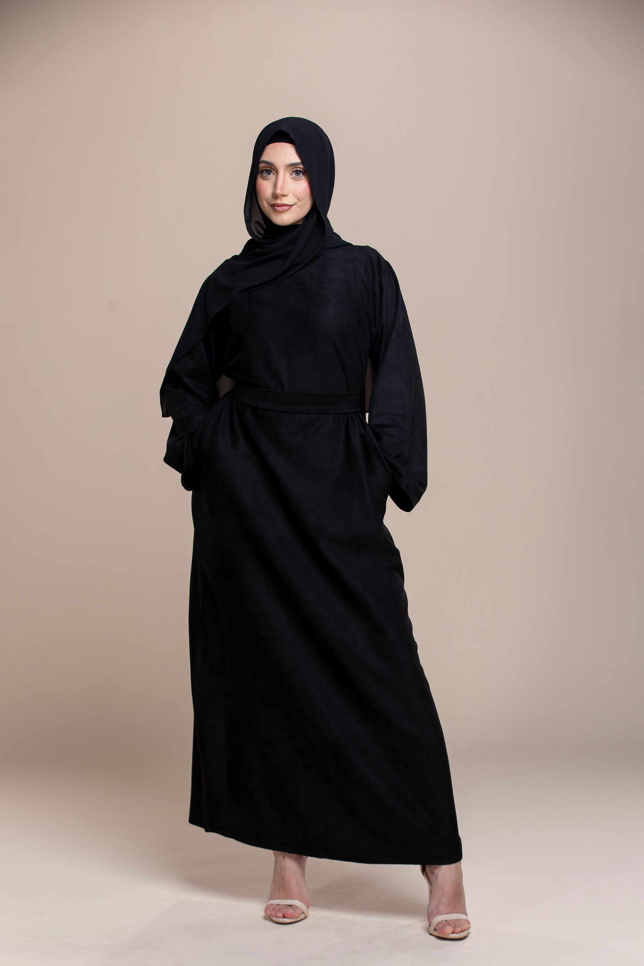 Suede abaya