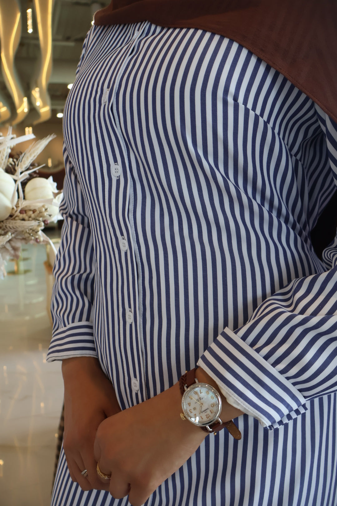 Soraya-Striped Blue