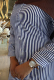 Soraya-Striped Blue