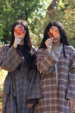 Plaid Lightweight Overcoat
