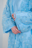 Pearled Petal in Sky Blue