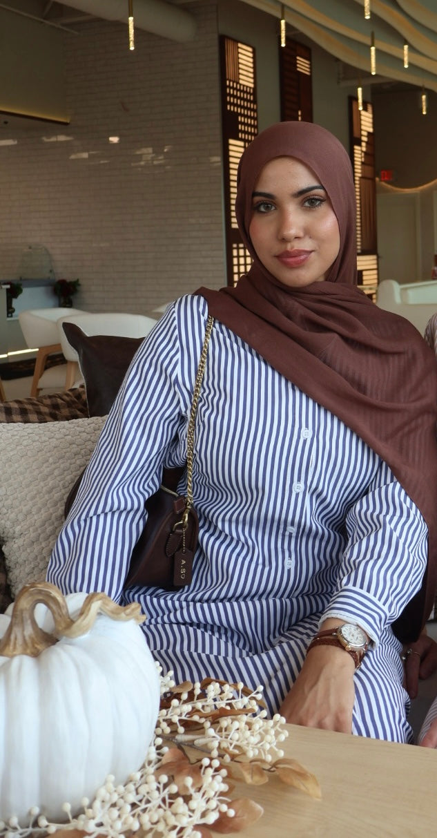 Soraya-Striped Blue