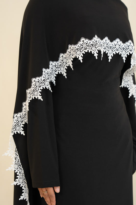 Cape Cleopatra Dress- Black