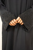 Janat Beaded Abaya- Black