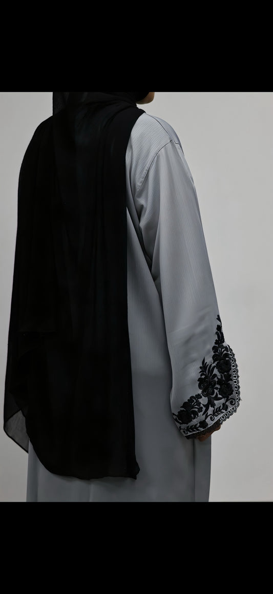 Black Plain Crinkle Modal