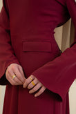 Serene Dress-Maroon
