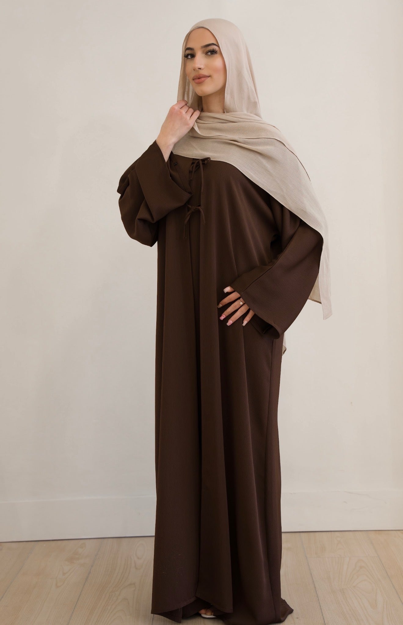 Hiba Brown Bow Set