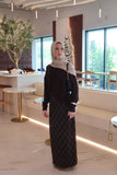 Plaid Wool Skirt-Brown