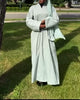 Hiam Open abaya in turquoise